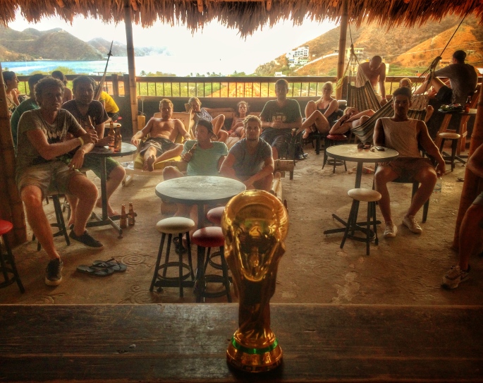 La Tortuga bar during a World Cup game.